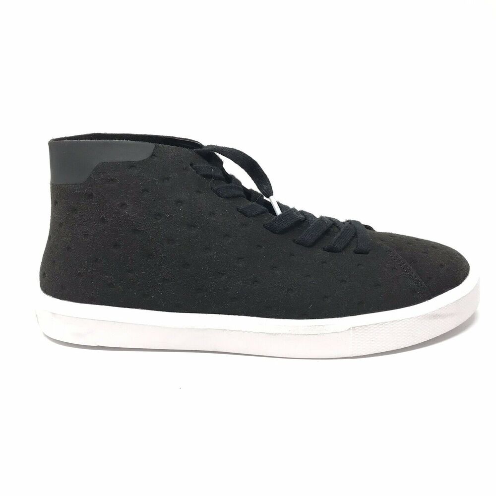 Native Mens Size 7 High Top Black Lace Up Mid Monaco Sneakers